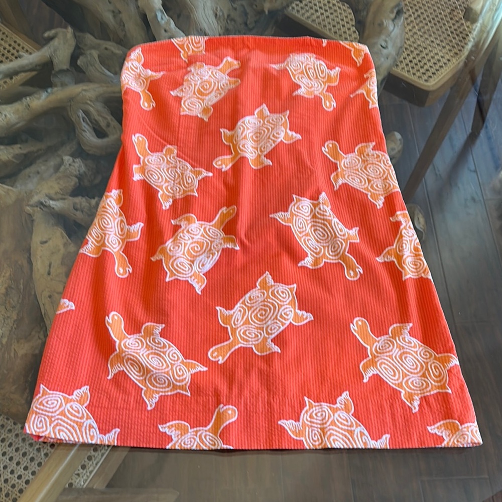 Vintage Lilly Pulitzer tube top dress size 10 P
